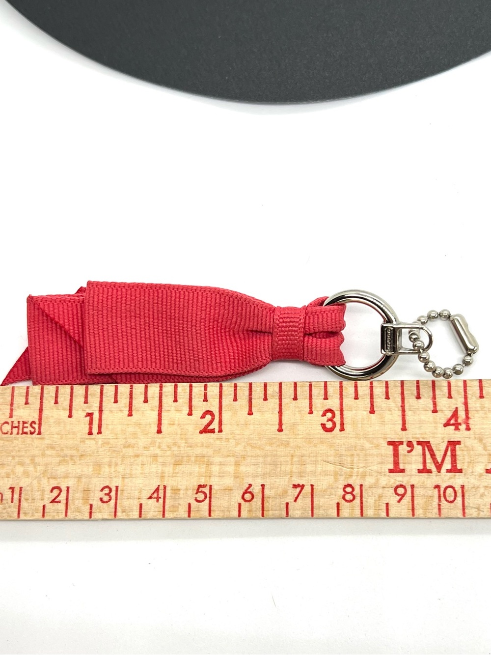 Coach Red Ribbon Tassel Keychain Accessory - Picture 5 of 8